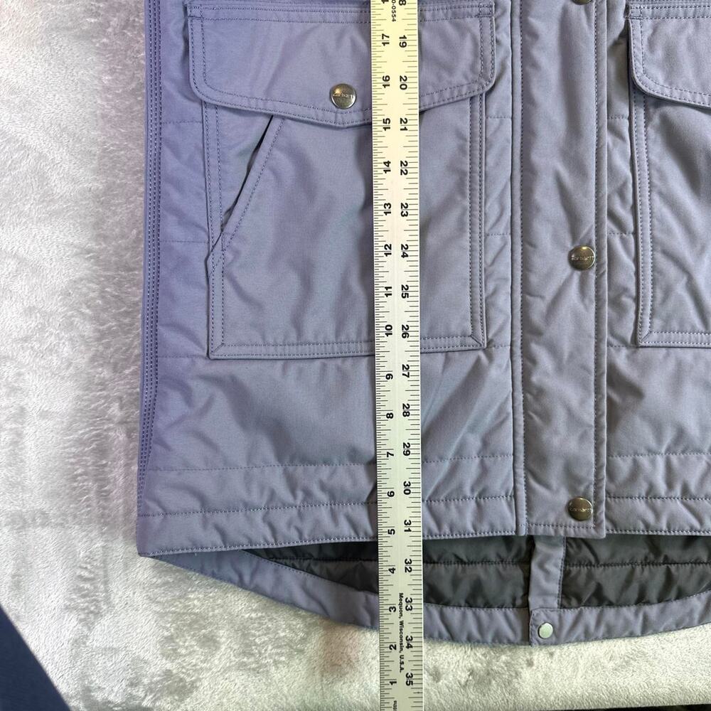 Carhartt Rain Defender Sherpa Lined Jacket Women’s M Hooded Workwear Embroidered - Picture 7 of 8